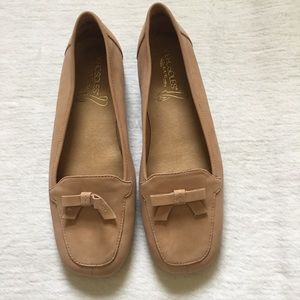 Aerosoles Call Me Stitch N Turn Nubuck Loafers